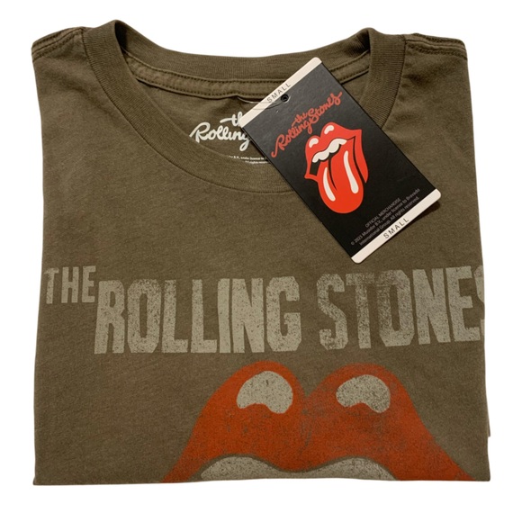 Rolling Stones Other - NWT ROLLING STONES 1975 US Tour Graphic T-Shirt - VINTAGE - Size Small